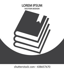 Books icon on the background