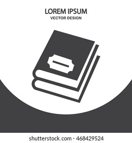Books icon on the background