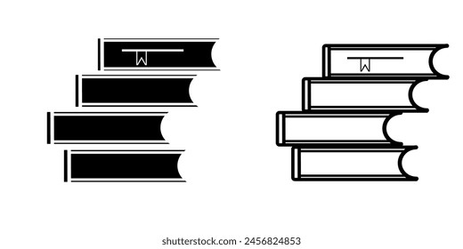 Books icon on white background