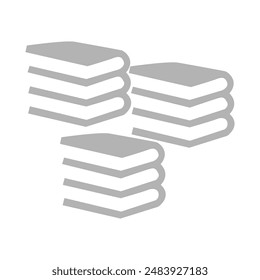 books icon on a white background, vector illustration