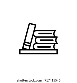 Books icon on the white background
