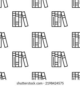 patrón de icono de libros. Patrón de libros sin foco sobre fondo blanco.