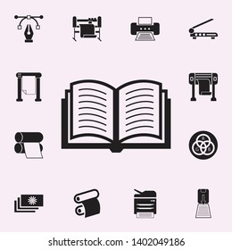books icon. Print house icons universal set for web and mobile