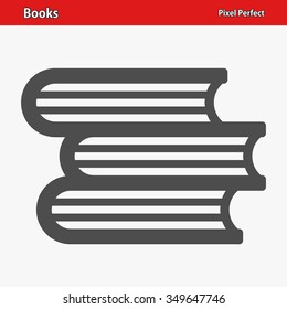 Books Icon. Professional, pixel perfect icons optimized for both large and small resolutions. EPS 8 format.