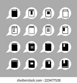 books icon set
