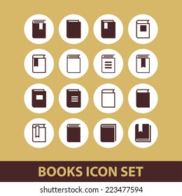 books icon set