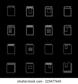 books icon set