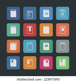 books icon set