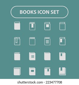 books icon set