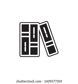 books icon. Simple glyph, flat vector of Book icons for UI and UX, website or mobile application