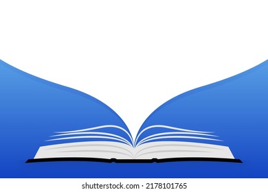 Books icon. Textbook with bookmark. Diary or notebook. Vector illustration.