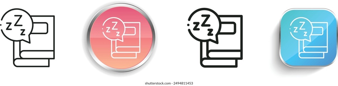 books icon. Thin Linear, Regular and Button Style Design Isolated On White Background