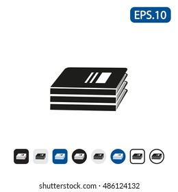 Books icon. Vector