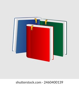 Books icon vector design logo 