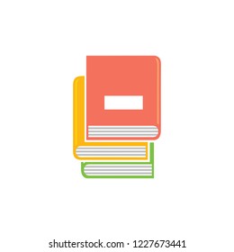 books icon, vector education books - books library, education icon