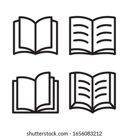 Books icon. Vector graphic illustration. Suitable for website design, logo, app, template, and ui. EPS 10.