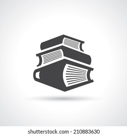 Books icon - vector illustration