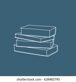 Books icon, vector illustration design. Education objects collection.