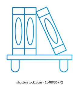 Books Icon, Vector Illustration, Education Colour Outline