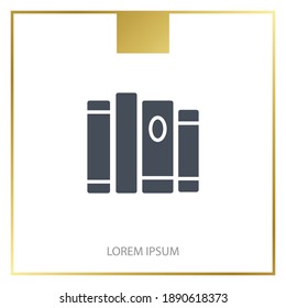 books icon. Vector illustration EPS 10.