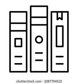 Bücher Symbol, Vektorbild. Kann auch für Web-Apps, mobile Apps und Printmedien verwendet werden.