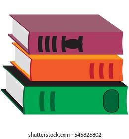 Books icon Vector isolated on white background