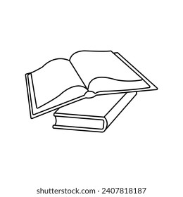 Books icon vector. Library illustration sign. Archive symbol. Textbooks logo.