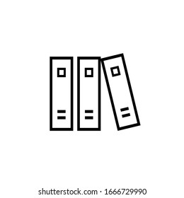 books Icon Vector on a white background
