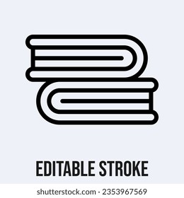 Books icon, Vector On White Background.