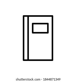 Books icon vector outline style.