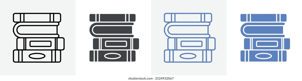 books icon vector set use for web