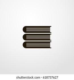 books icon. vector sign symbol on white background