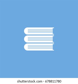 books icon. vector sign symbol on white background