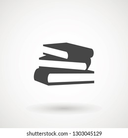 Books icon vector, solid illustration, pictogram isolated on white. High quality pictograms of read. Modern style icons collection. Diary, book, library, pages, textbook etc