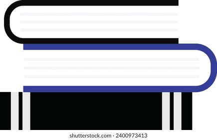 Books icon for web design isolated, Education and online class concept. Eps 10 Vector.