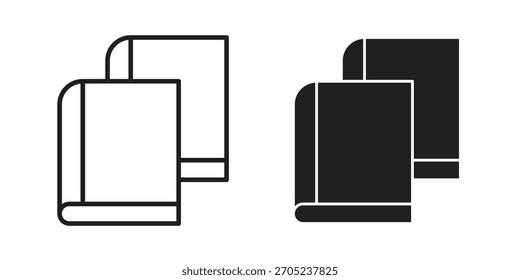 Books icon for web design, mobile apps