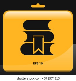 books icon for web and mobile. flat design style