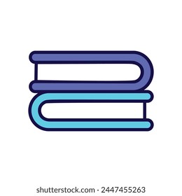 books icon with white background vector stock illustration