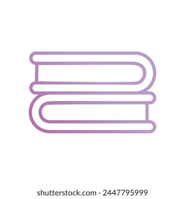 books icon with white background vector stock illustration