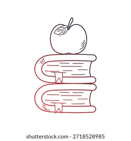 Icono de libros con fondo blanco Ilustración de stock de Vector