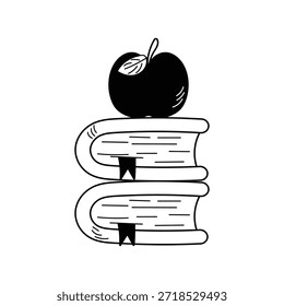 Icono de libros con fondo blanco Ilustración de stock de Vector