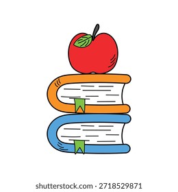 Icono de libros con fondo blanco Ilustración de stock de Vector