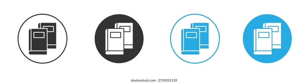 Bücher Symbole Design-Element. Vektorgrafik auf weißem Hintergrund.