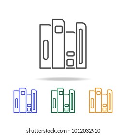 books icons. Element of edecation for mobile concept and web apps. Thin line  icon for website design and development, app development. Premium multicolor icons on white background