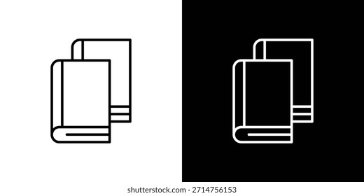 Iconos de libros. iconos de vector de dibujo de línea