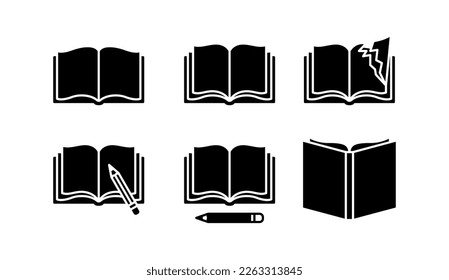 Books icons set. School icons. Vector.