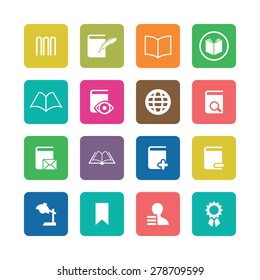 books icons universal set for web and mobile