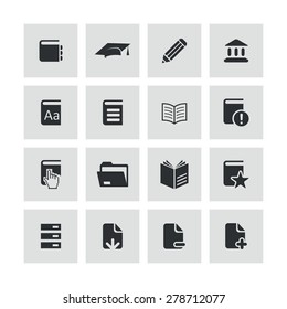 books icons universal set for web and mobile