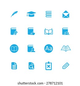 books icons universal set for web and mobile