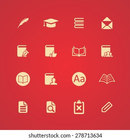 books icons universal set for web and mobile
